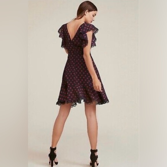 NWT BB Dakota Polka Dot Ruffled Dress Sz 2 - Picture 3 of 9